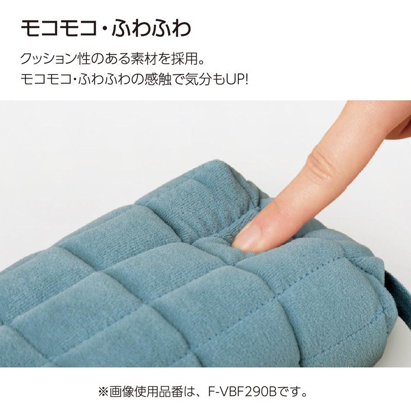 Kokuyo F-VBF290W Pencil Case, Mococo, Stylish, Cute, White