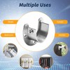 MroMax Stainless Steel Closet Rod End Supports, Wardrobe Pole Sockets