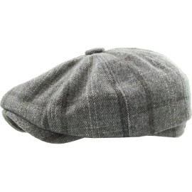 KB Ethos 8-Panel Newsboy Ascot Cap – Peaky Blinders Wool Blend Hat