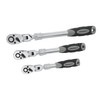 Steelman Pro 72-Tooth Extendable Flex-Head Ratchet Tool Set, 3-Piece (1/4,