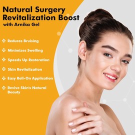 DermAvance Dermavance Arnika Forte Tópico Roll-On, Gel De Árnica Para Moretones E Hinchazón Después De La Cirugía, Gel De Árnica Tópico Fácil De Usar Para Cuidados Post-Quirúrgicos Y Lesione