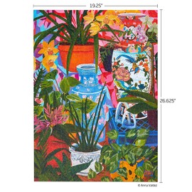 Tropical Vases Floral Still Life | 1000 Piece Jigsaw Puzzle