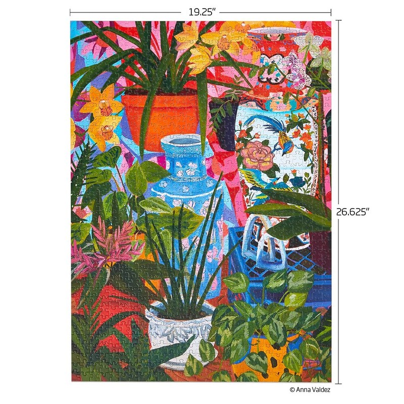 Tropical Vases Floral Still Life | 1000 Piece Jigsaw Puzzle