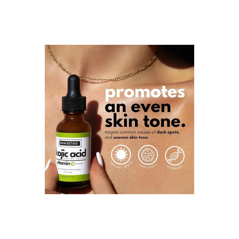 Ácido Kojico Serum Facial 30 Ml Skin Set Go Con