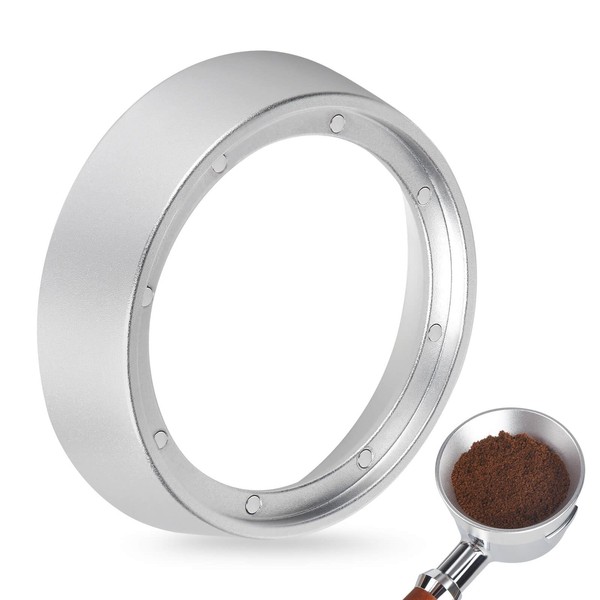 Attsky 58mm Portafilter Funnel, Espresso Dosing Funnel with Magnetic, Lightweight Aluminum Espresso Funnel, 58mm Dosing Funnel