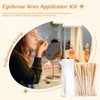 300 Pcs Eyebrow Wax Sticks and Strips Wax Applicator Sticks