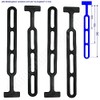 meinAnhängerersatzteil 4 x Rubber Tensioner Straps for Car Trailer Tarpaulin