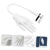 FOMIYES Realistic Fake Hand for Nail Practice Reusable Acrylic Training