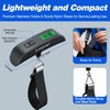 Digital Hanging Luggage Scale with Backlit for Travel, Portable Handheld