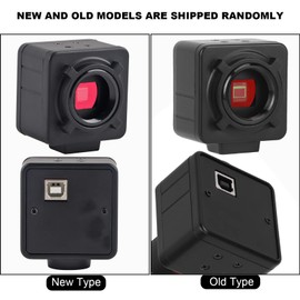 5.0MP Digital Camera USB HD CMOS Digital Electronic Eyepiece Camera with Mount Adapter for Microscope Black