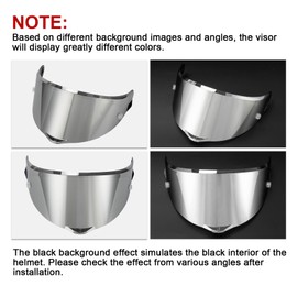 PSLER Mirrored Helmet Visor for AGV Pista GP RR Pista GPR CORSA-R Race 3 Race 2, Helmet Visor Tinted Visor Motorcycle Helmet Accessories Replacement (Silver Mirrors)