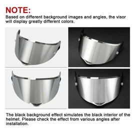 PSLER Mirrored Helmet Visor for AGV Pista GP RR Pista GPR CORSA-R Race 3 Race 2, Helmet Visor Tinted Visor Motorcycle Helmet Accessories Replacement (Silver Mirrors)