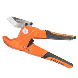 KATSU Plastic PVC Pipe Cutter Waste Pipe Cutter with SK5 Blade Cutting 42mm O.D. PEX PPR Plastic Hose Plumbing Tubing Pipes 318545
