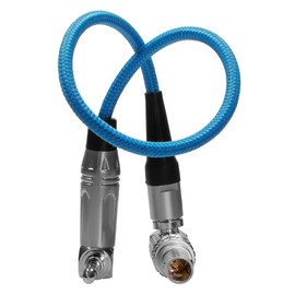 KONDOR BLUE Compatible with LEMO, EXT LEMO 9-Pin to 3.5mm Right Angle Time Code Cable for Komodo/Raptor