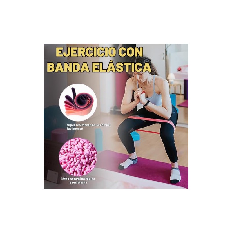 JASUVII - Bandas Elasticas Fitness, Barra de Pilates Multifuncional de