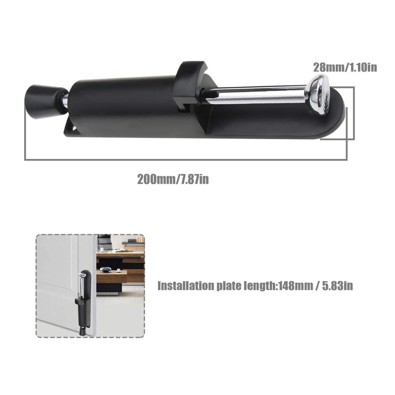 Be In Your Mind 2 x Black Spring Loaded Adjustable