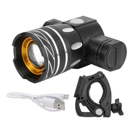 Mountain Bike Light Bicycle USB Rechargeable Headlight Rainproof Night Riding Accessories
