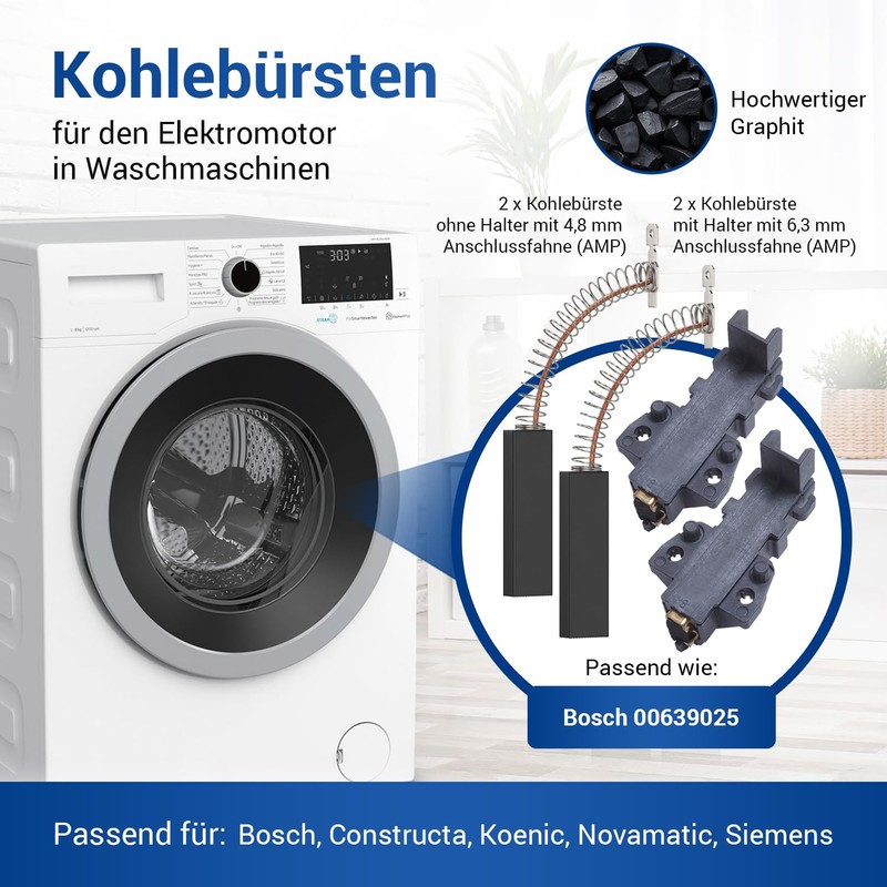 VIOKS Carbon Brushes Replacement for Bosch Siеmens 639025 00639025 Carbon