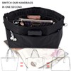 Time Wing Handbag Tote Purse Organizer Insert Bag Liner Shaper