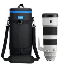 Extra Large Thick Camera Lens Case Bag for Canon RF 200-800mm F6.3-9 IS for Nikon 180-600mm/600mm F6.3 for Sony 200-600mm Zoom with Reversed Lens Hood&Teleconverte,Fits Lenses Below 5.5x14.6"(D x L)