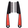 Msloosily 2 Pieces Dandruff Comb, Stainless Steel Fine Tooth Comb