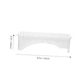 Baluue Electric Clipper Comb Storage Box Durable Plastic Hair Comb Organizer with Slots Practical Hairdressing Accessory for Mens Trimmers and Professional Clippers Random Color