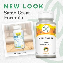 Natural Balance HTP Calm | Suplemento de hierbas ayuda a apoyar el estado de ánimo, la relajación y el estrés | Vitamina B-6, Kava Kava y Hierba de Sa