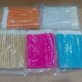 250 PCS Disposable Flocked Lip Brush