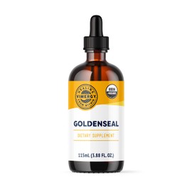 Vimergy Goldenseal Tincture Herbal Supplement – (57 Servings) 10:1 Extract Equivalent of 2000mg Herbal Equivalent– USDA Organic, Vegan, Alcohol-Free Golden Seal herb Drops Great for Tea (115 mL)