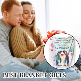 Anniversary Wedding Gifts for Her Him, Romantic Gift for Wife Husband Throws Blanket, Engagement Gifts for Couples, 1st 25th 50th Wedding Anniversary Birthday Presents for Her Girlfriend, Boyfriend