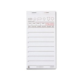 Royal White Server Pad Paper, 1 Part Booked with 8 Lines, Case of 50 Books