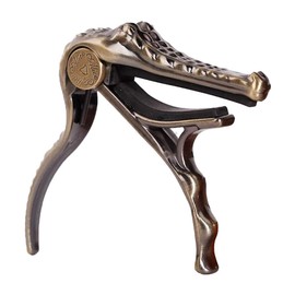 Alice A007G/BR Aluminum Alloy Bronze Alligator Shape Acoustic Guitar Capo