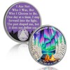 YRCKUDZKG Guided by Northern Lights 1 Year Sobriety Coin -
