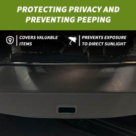 Blycorul Trunk Cargo Cover for Toyota 4Runner 2025 2026, with Carbon Fiber Texture Ends, Anti - Peeping Retractable Security Shade for Privacy, 4Runner Accessories