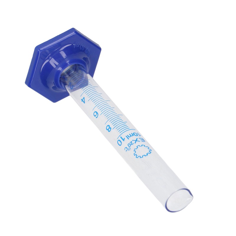 10PCS 10mL Measuring Cylinder Glass Graduated Cylinder Set Laboratory Experiment