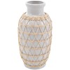 Deco 79 Ceramic Handmade Decorative Vase Centerpiece Vase with Woven