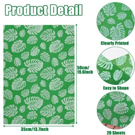 Hjvvr Tissue Paper,20sheets Leaf Wrapping Paper,20x14inch Gift Wrapping for Party Crafts