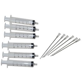 OPT. Premium Syringes 10 ML/CC with 4 Inch Blunt Needles for Ink Filling Fountain Pen Liquid Dispensing(6 Packs)