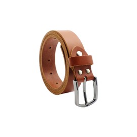 NK Belt GmbH #M-01A Women's Leather Belt, Suit Jeans Belt, Made in Germany, 3 cm, Cognac