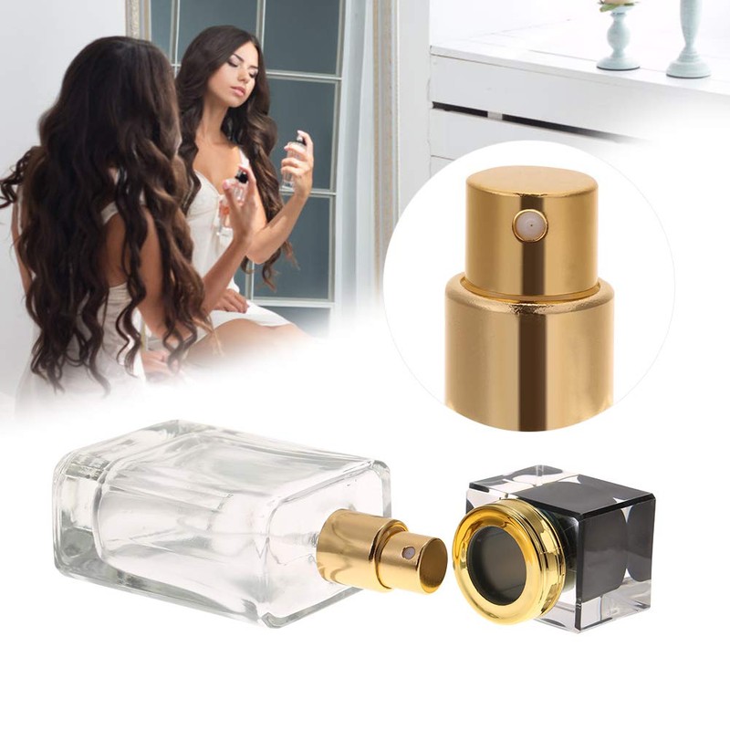 Glass Empty Refillable Replacement Glass Perfume Bottle,Transparent Dropper, Cologne Atomizer,