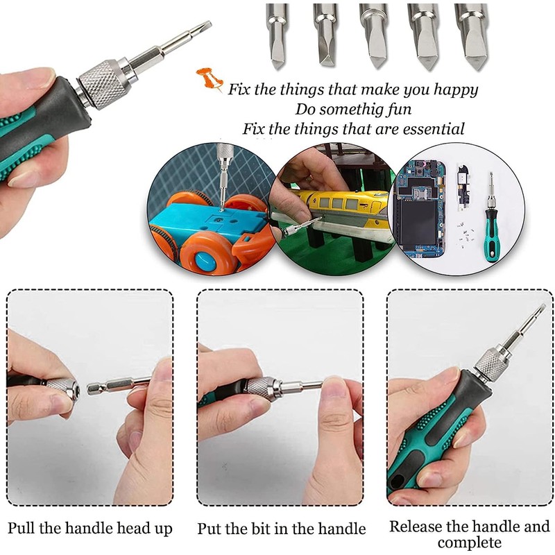 TA 2.3mm Triangle Head Screwdriver Bit Set, S2 Steel Triangular