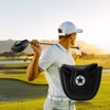 Smallterm 1Pc PU Leather with Shark Embroidery Magnet Golf Mallet