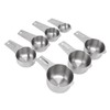 7Pcs Measuring Cups Set Stainless Steel Stackable Multifunctional Metal Nesting