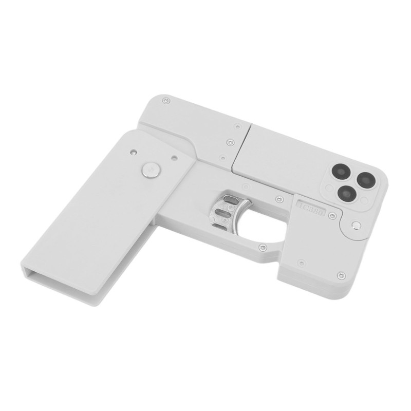 Soft Ball Shooting Toy Foldable Phone Shaped Long Range Ball