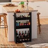 TEAMIX 4 Tier Slim Storage Cart with Handle, Small Kitchen