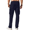 Comdecevis Men's Casual Cargo Pants Workout Joggers Stretch Sweatpants Hiking