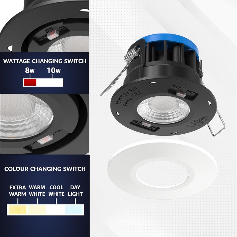 Bright Source All in One Switchable Wattage 8w/10w Integrated LED