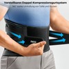 Strong Support Back Support, Breathable Disc Belt with 6 Metal