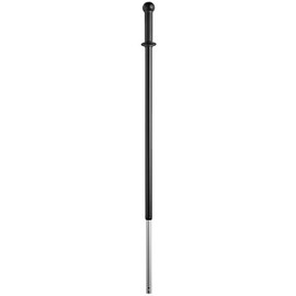 Glownary Telescoping Microfiber Mop Handle, 43.5-70 Inches, Metal, Black