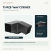 4x4 Pergola Bracket Kit, Carbon Steel 3-Way Slanted Connectors for